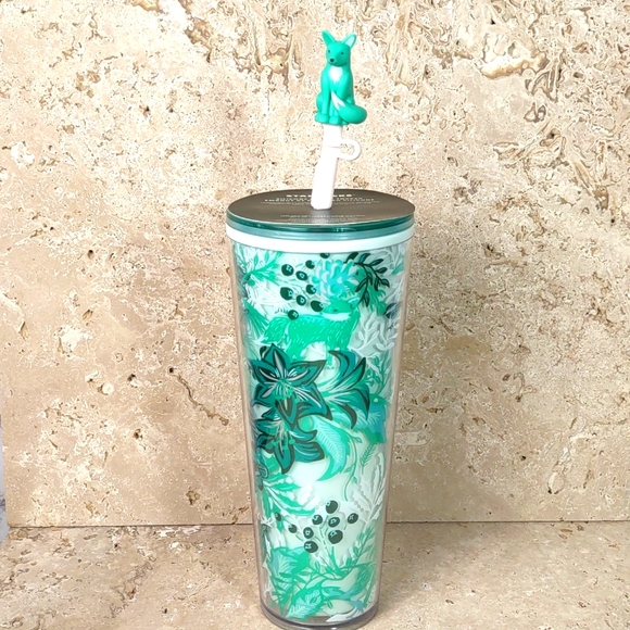 Starbucks 2022 Holiday Enchanted Forest 24oz Acrylic Tumbler - Picture 1 of 7